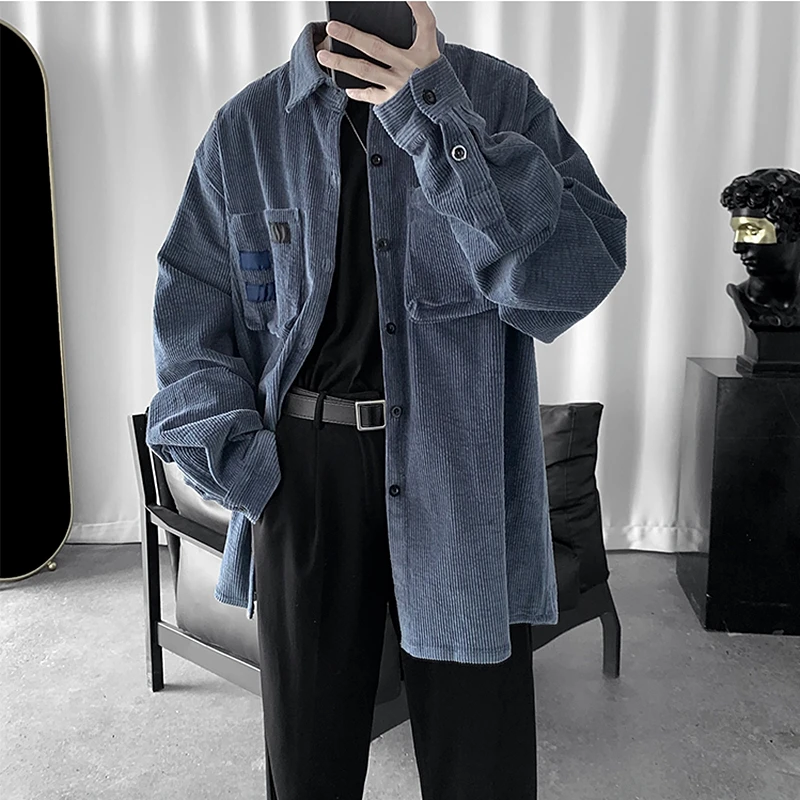 2020 винтажная Вельветовая мужская осенне зимняя универсальная наклейка Мужская