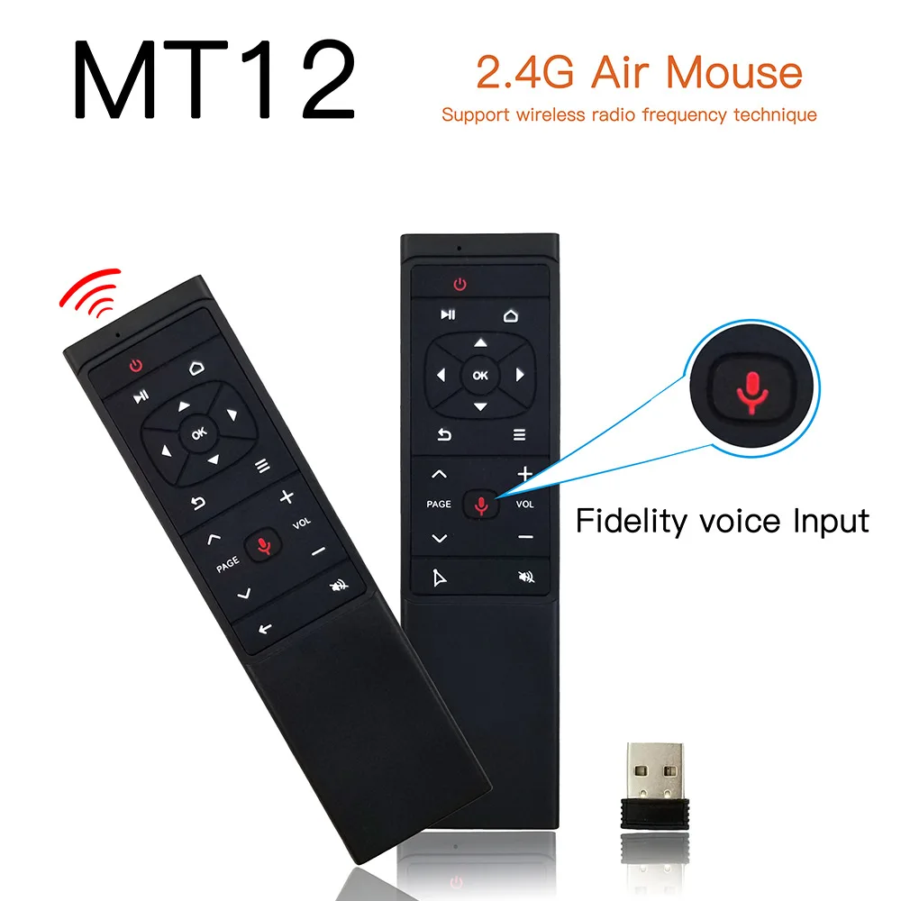 Новый пульт дистанционного управления Mt12 Voice Squirrel 2 4G Flymouse телеприставка