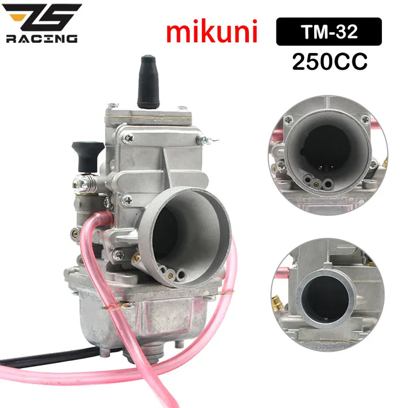 ZS Racing 2 тактный 4 карбюратор для Mikuni TM32 TM/TMX 32 мм плоская горка смузи