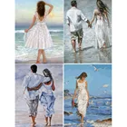 Алмазная 5D картина для женщин, полноразмерная вышивка, квадратный портрет, стразы, Осенние украшения для дома, свадебного декора