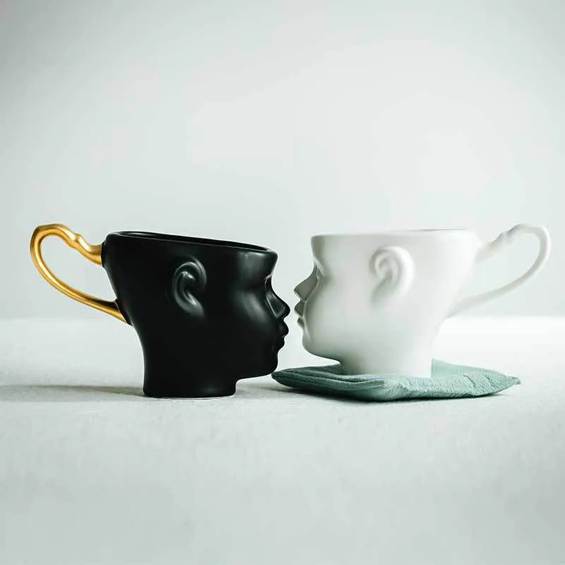 

200ml 3D Baby Face Mugs Coffee Cups Modern Home Decoration Accessories Ceramic Couple Gifts Dropshipping
