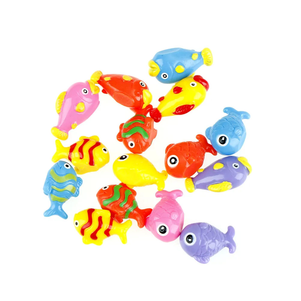 

5pcs/lot Simulation Animal Models Plastic Girl Toy Colorful Ocean Fish Miniature Figurine DIY Accessories Doll House Decoration
