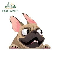 earlfamily 13cm x 11cm fawn french bulldog sticker pet dog vinyl decal animal cartoon car stickers waterproof bumper accessories