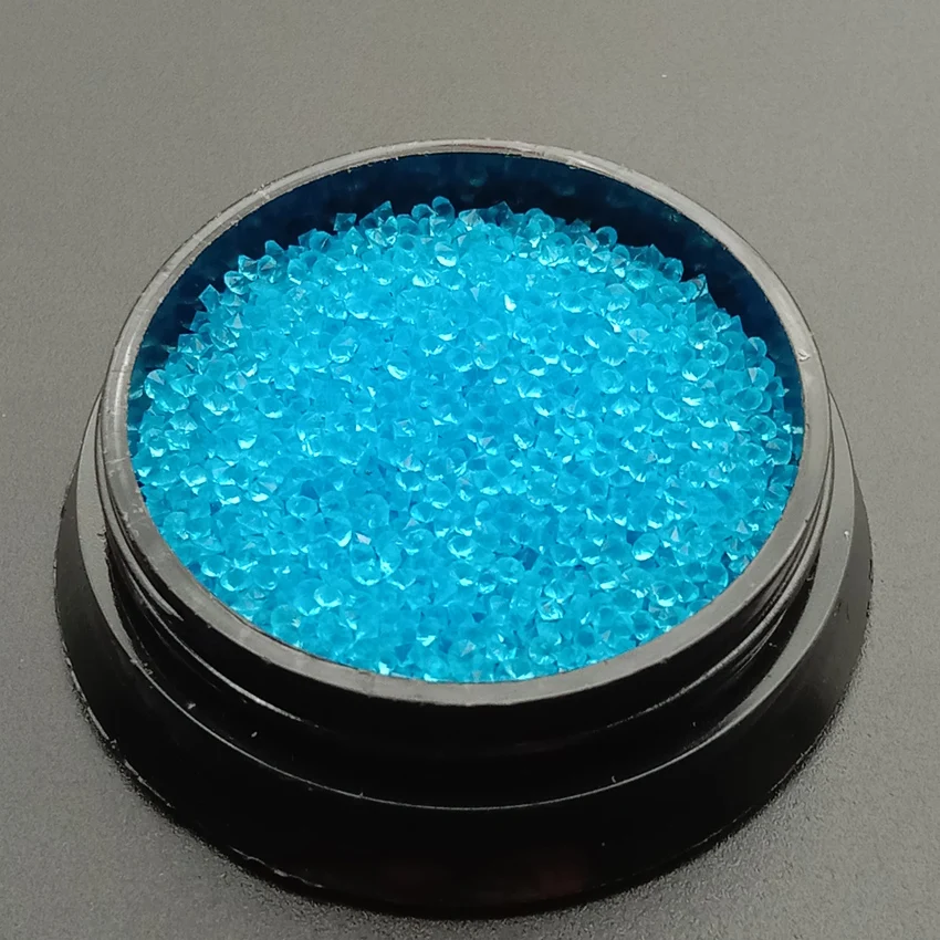 SS2 lake blue 1 коробка/1440 шт стеклянные Хрустальные Стразы для ногтей дизайн ювелирных изделий микро Стразы для 3D украшения для ногтей 1,2 мм - Цвет: SS2 lake blue