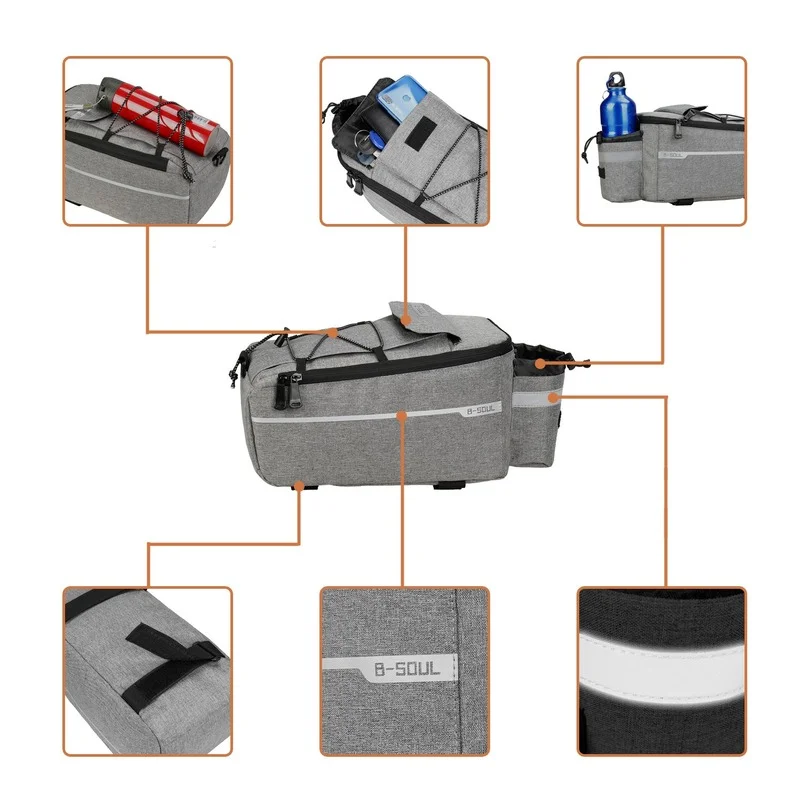 

Mountain Bike Rear Bag Electric Folding Rack Bag Road Bike Riding Equipment Camel Bag Accessories Rear Seat Bag