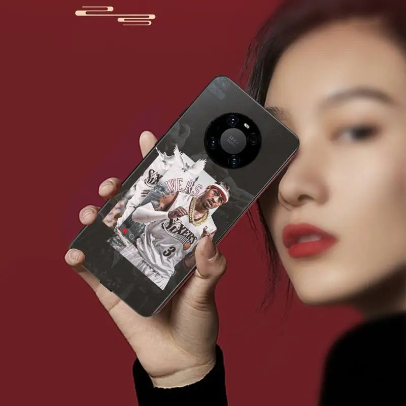 

0 Alan Iverson Black TPU Phone Case For Huawei P20 30 40 Pro Mate 20x 30 40 Pro Nova6 7 Honor 9X 10