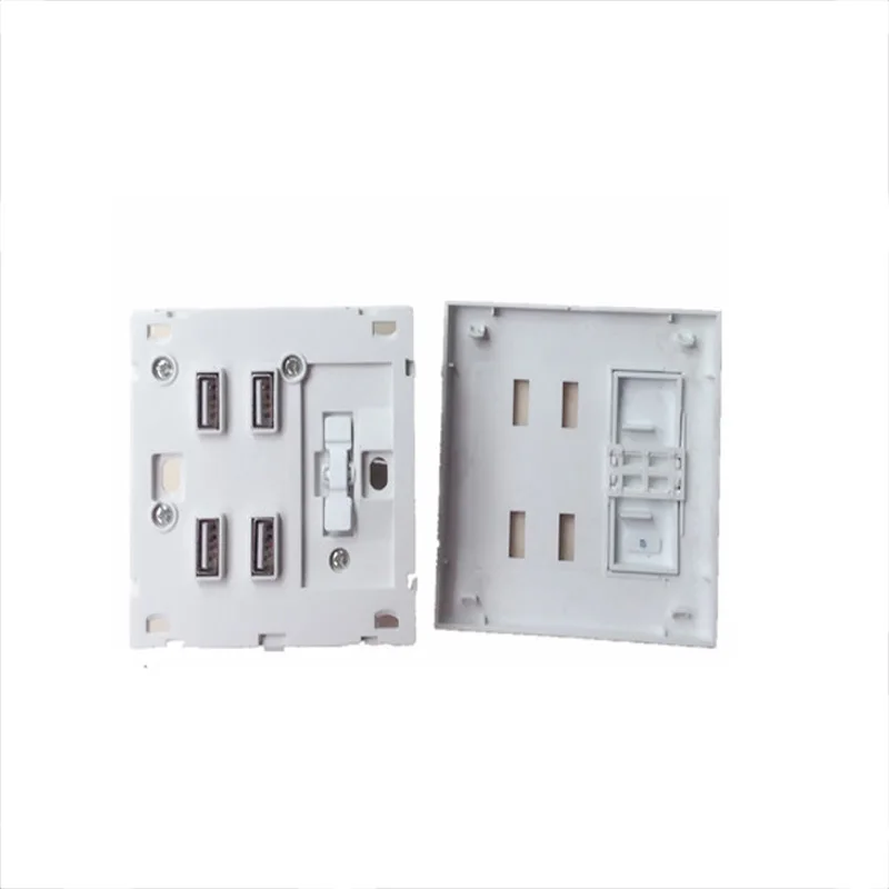 Новинка настенное зарядное устройство с 4 USB портами и выключателем для iphone Samsung HTC