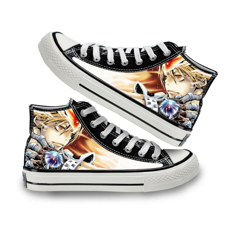 Унисекс аниме мультфильм HITMAN REBORN! Повседневные холщовые кроссовки Sawada Tsunayoshi кёя