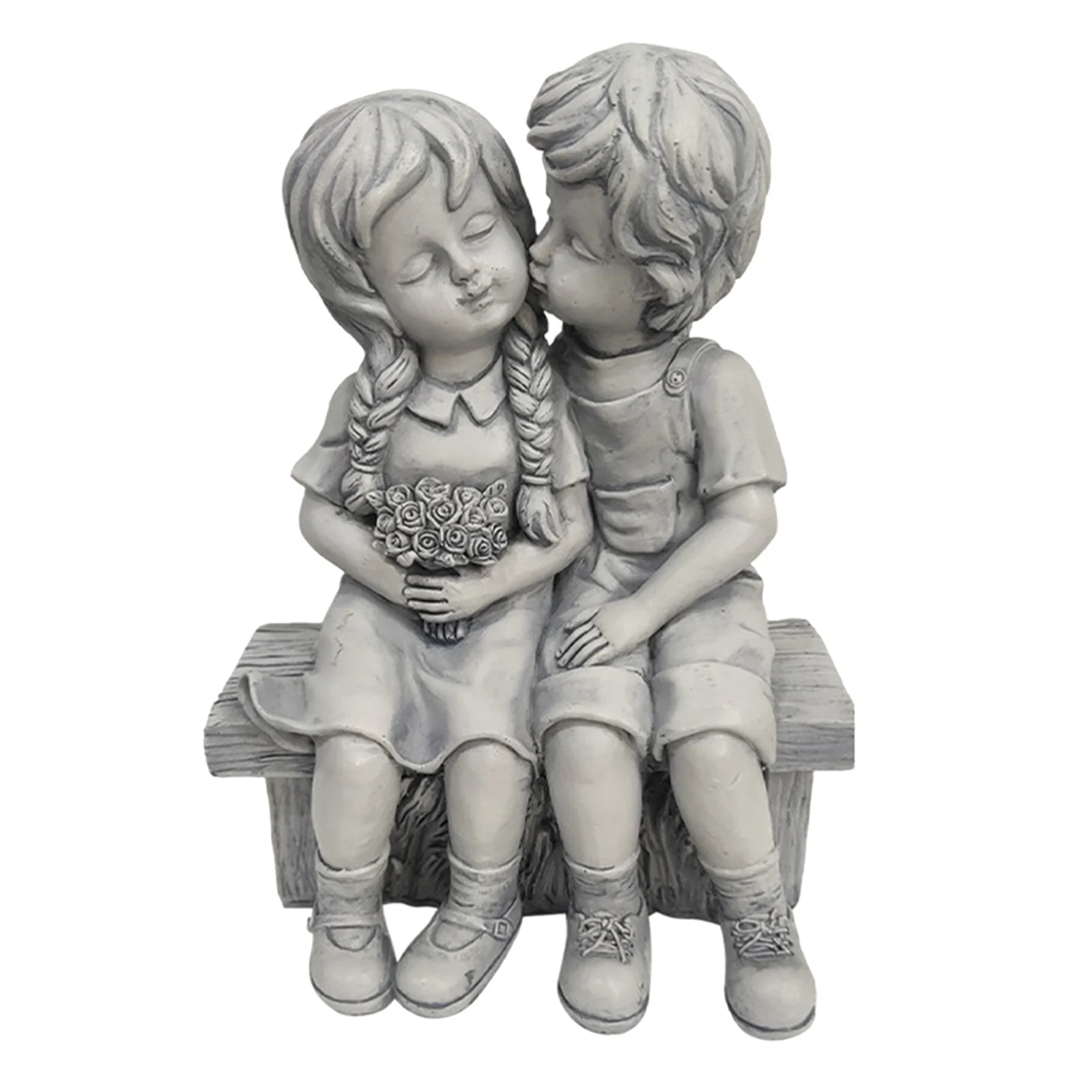 

Мини-статуэтка для мальчиков и девочек, садовая статуя, скульптура, украшения для дома, внутреннего дворика, бассейна