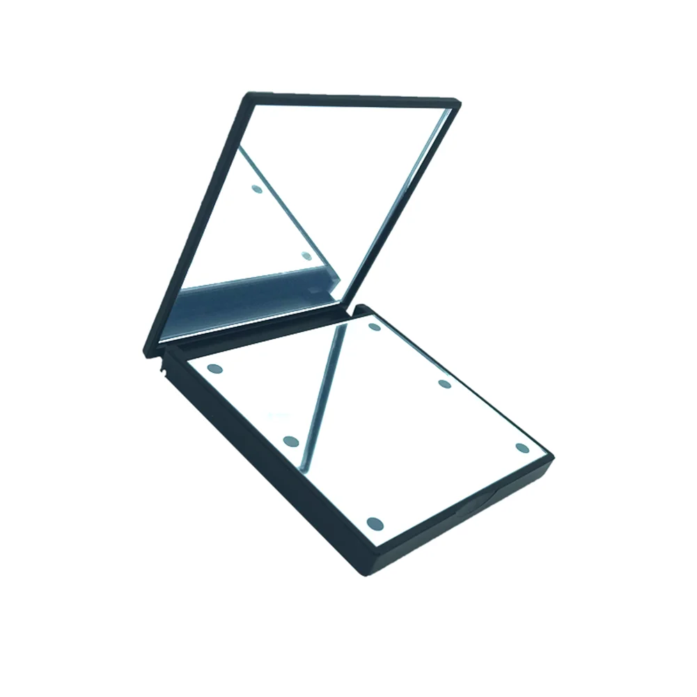 Зеркало для макияжа с 6 маленький светодиодный свет квадратный зеркальный