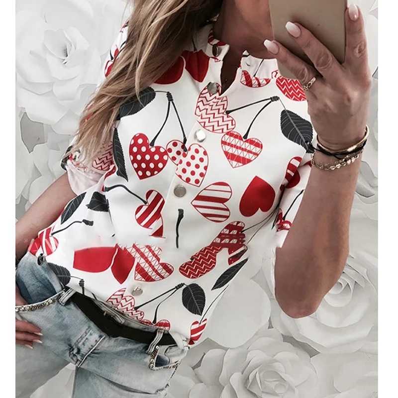 Женская Повседневная Блузка на пуговицах пуловер с длинным рукавом AM1480|Блузки| |