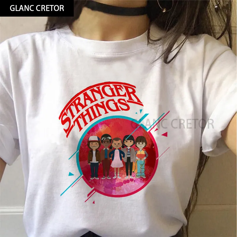 

Stranger Things T shirt Eleven Women Tshirt 90s Gothic Female Clothing Femme Streetwear