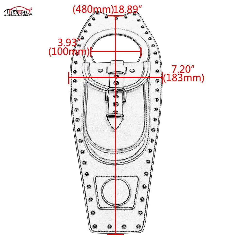 

Motorcycle Leather Fuel Gas Tank Bag Pad Cover For Royal Enfield Model Tank Decoration Accessories bag