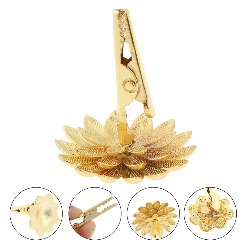 

Incense Clip Burner Holder Religious Gold-Plated Incense Clip Popular High-Grade Buddha Hand Lotus Incense Clip Home Decor