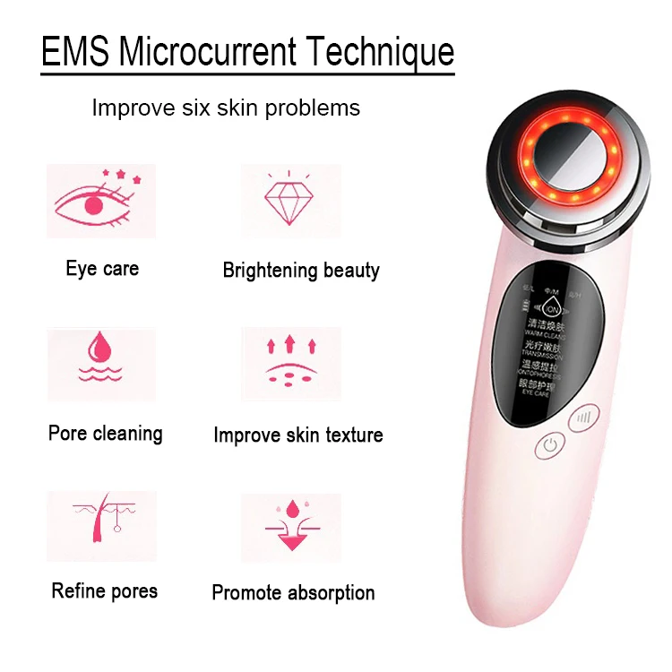 EMS косметический инструмент Уход за кожей лица подъемное устройство LED Фотон Свет