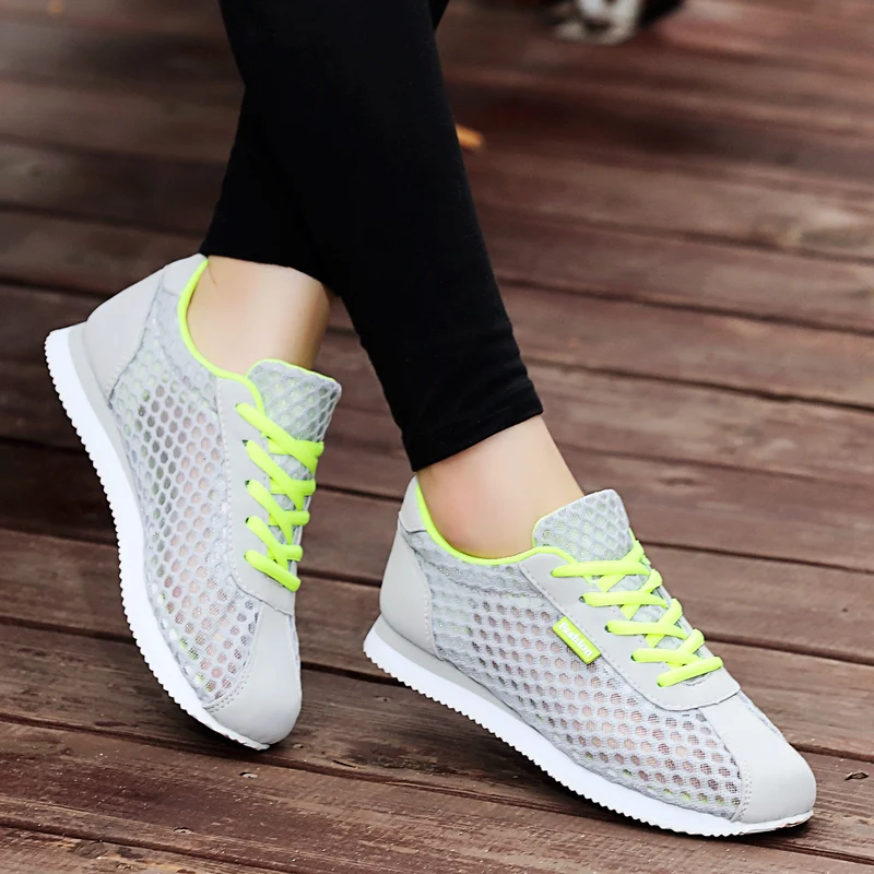 Tenis Feminino Women's Sneakers Women Vulcanized Shoes Light Lace Up Breathable Casual Mesh Ladies Flat Fashion Female Footwear