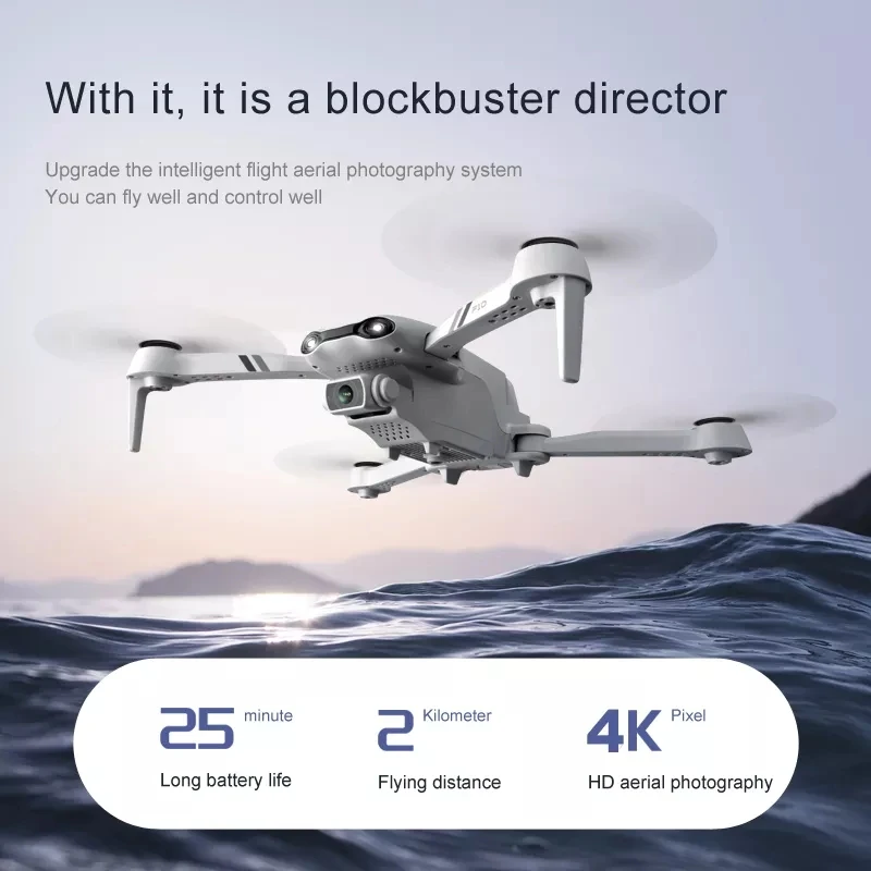 2022 Новый F10 Drone 4k Professional GPS Дроны с камерой Hd камеры Rc Вертолет 5G WiFi Fpv Квадрокоптер