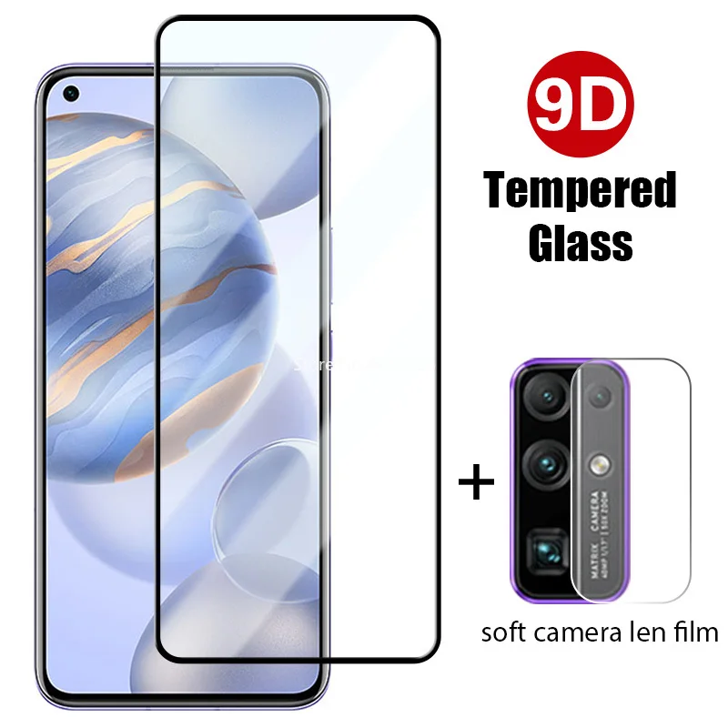

Закаленное стекло 2 в 1 для Huawei Honor 10X 9X Lite 5G 8X 7X 9C 8C 9A 8A Pro, Защитная пленка для экрана камеры Honor 9S 8S