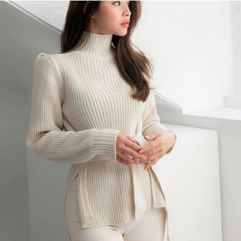 Водолазка свитер женский пуловер длинный рукав 2019 осень и зима новый тонкий