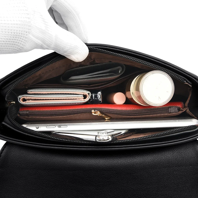 

Small Flap Handbags for Women High Quality Pu Leather Messenger Bag Fashion Square Shoulder Bag Ladies Solid Color Crossbody Bag