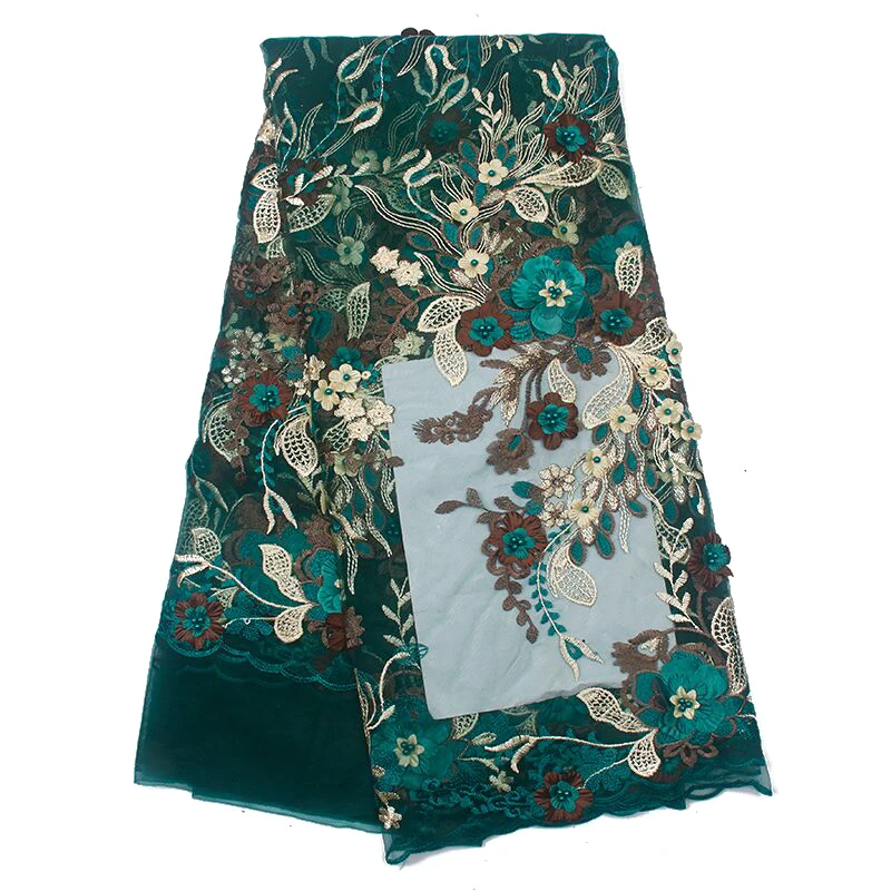 3D цветная аппликация Африканское изысканное кружево французская кружевная