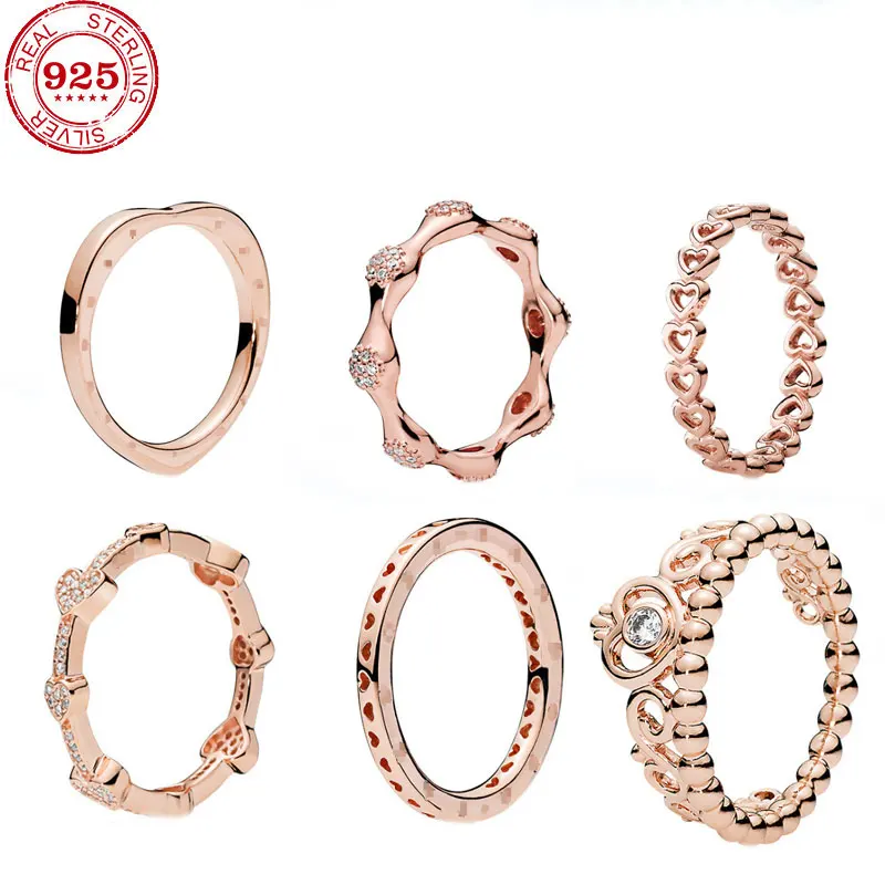 

FIT Original pan ring Authentic Real 100% 925 sterling silver couples ring for woman high quality Fashion luxury jewelry