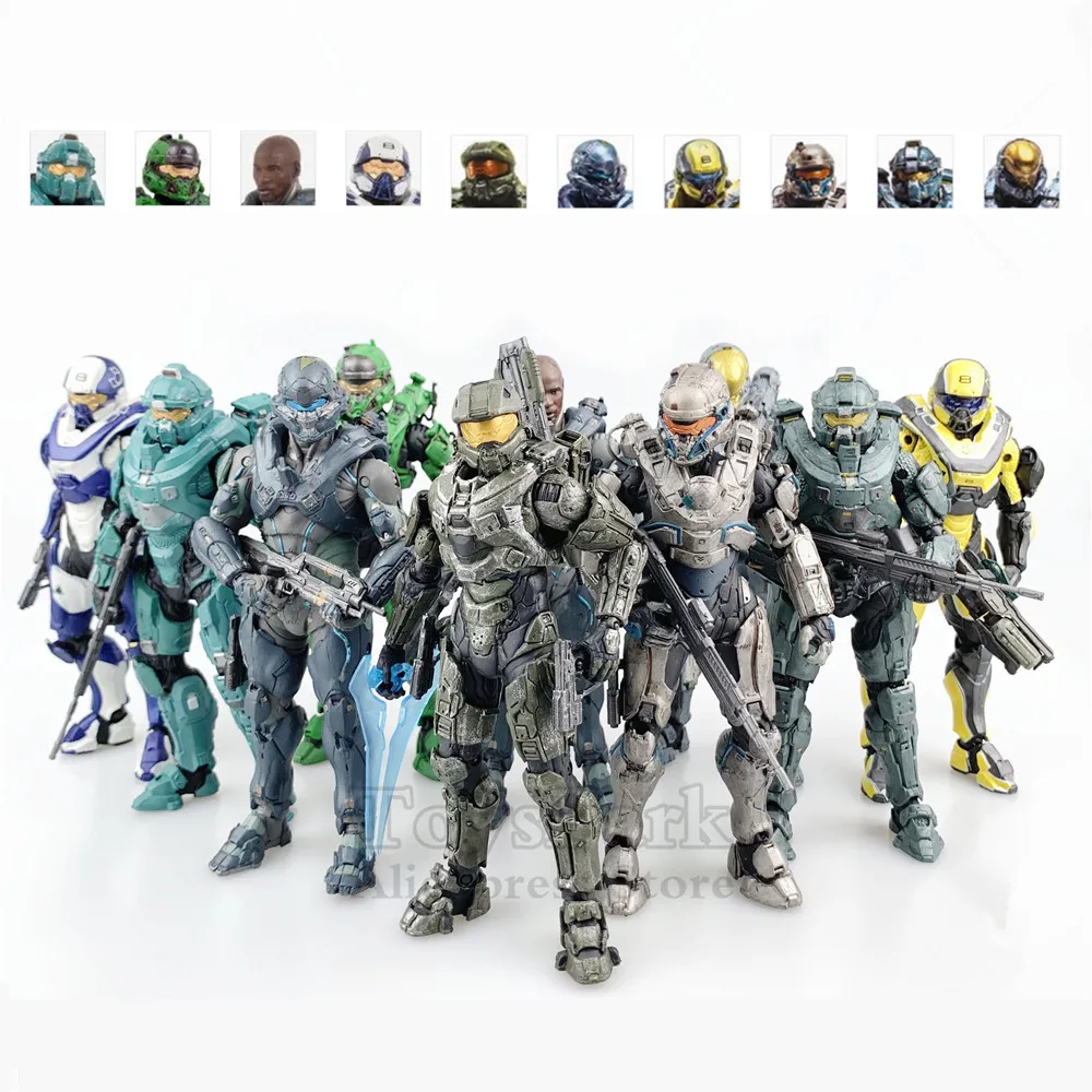 

Halo 5 Guardians Chief Spartan Kelly Locke Tanaka Fred Centurion Technician Athlon 5" Action Figure Mcfarlane Toys Doll