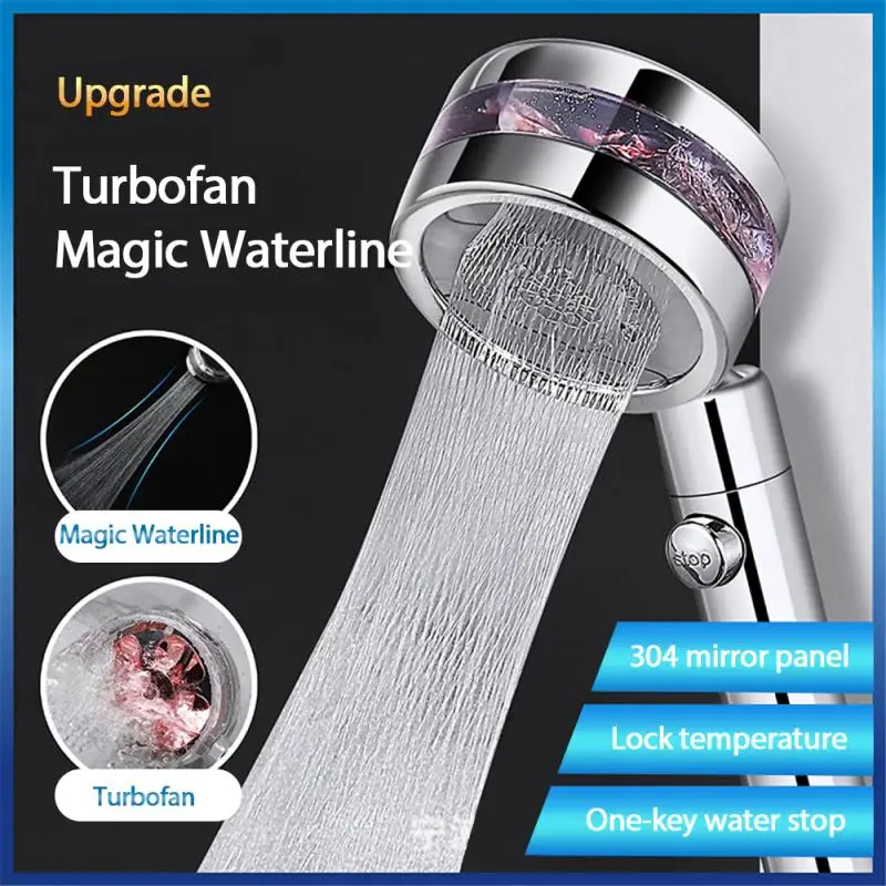 

High-Pressure Handheld Shower Head 360 Rotated Bathroom Pressurized Massage Shower Head Home Dormitory Universal Shower Nozzle