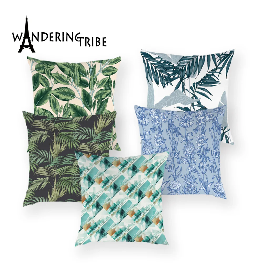 Тропическая наволочка в скандинавском стиле декоративная подушка с