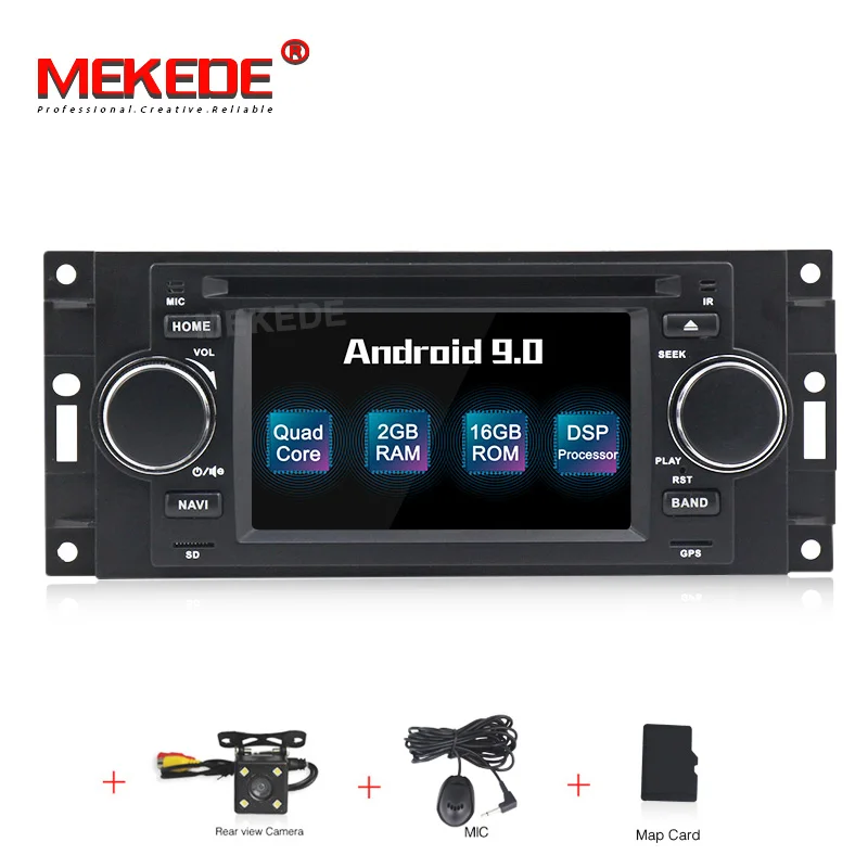 MEKEDE Android 9,0 автомобильный dvd-плеер для джип Dodge Grand Cherokee Commander Wrangler Chrysler 300C PT Cruiser Sebring caliber ram - Цвет: DVD CAMERA