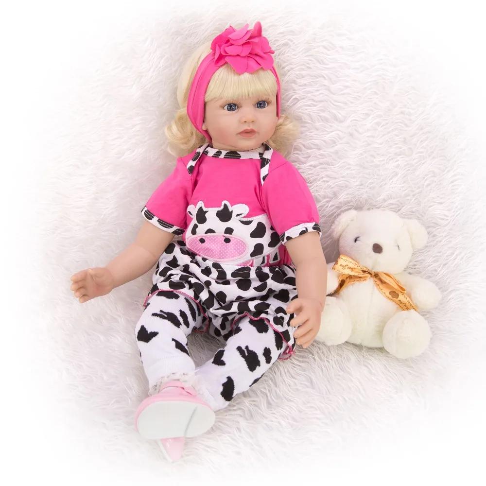 Новый дизайн KEIUMI 24 дюйма DIY принцесса Reborn Baby куклы 60 см Милая силиконовая кукла