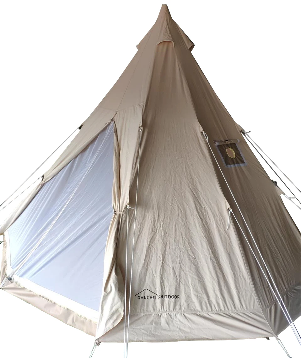 DANCHEL уличная хлопковая холщовая палатка tipi для взрослых с верхней плитой куртка