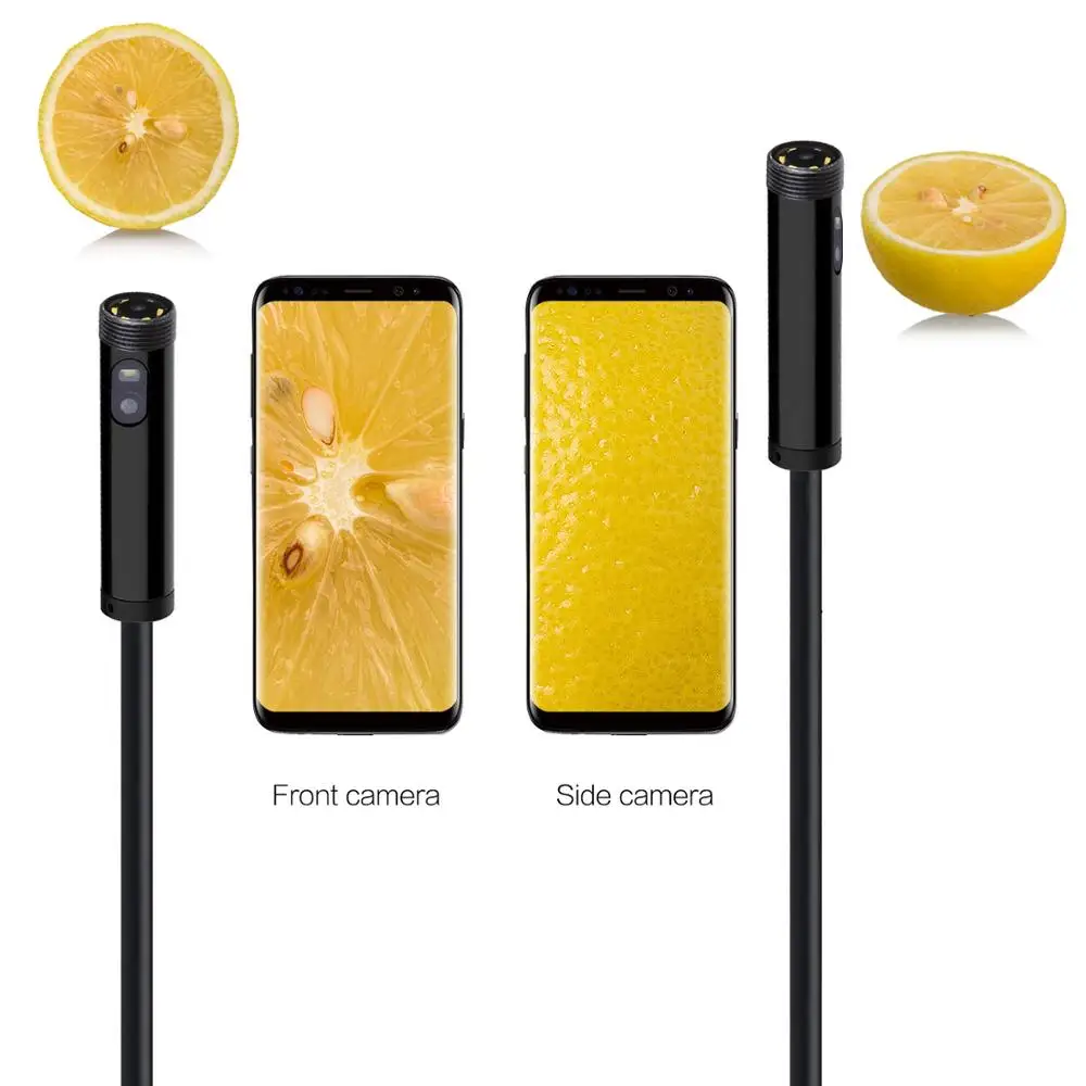 Endoscope Camera 8MM 3 in 1 USB Dual (Front/Side View Camera) Pipe Borescope For Android PC | Безопасность и защита