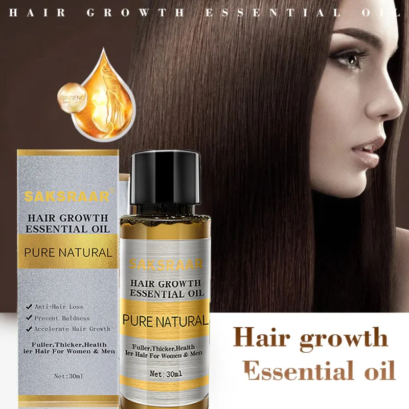 

Hair Growth Hair Care Essential Oils Essence Original Authentic 100% Hair Loss Liquid Health Care Beauty Dense Hair Growth Serum