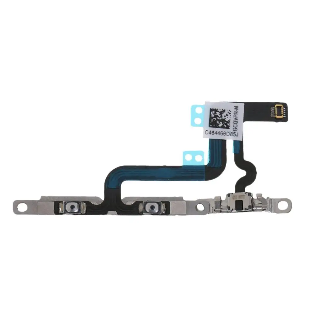 

Volume Control Mute Button Connector flex cable + Switch Power Button Flash Light Flex Cable with Brackets for iPhone 6S Plus