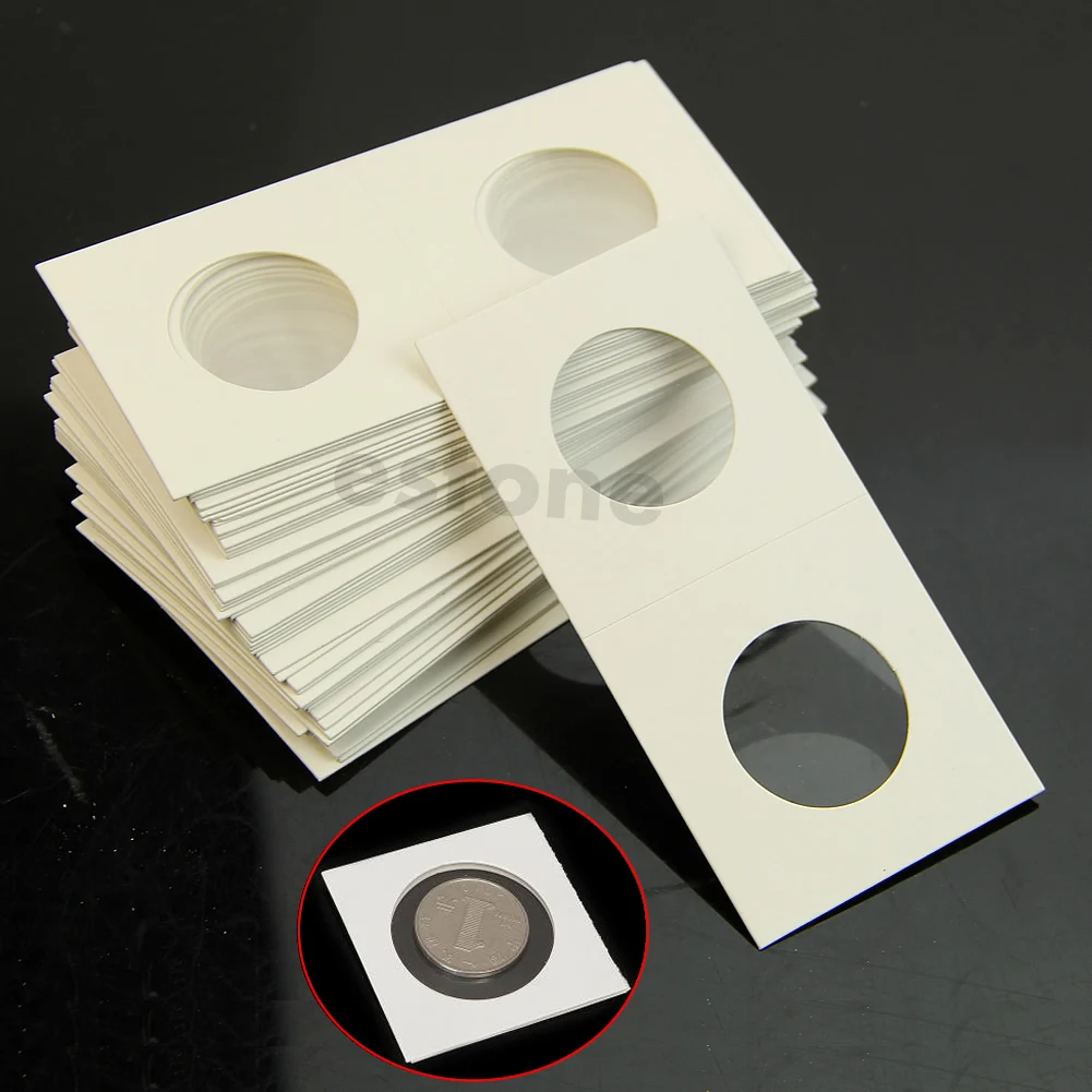 

50pcs 23mm Lighthouse Stamp Coin Holders Cover Case Storage 2X2" Flip New