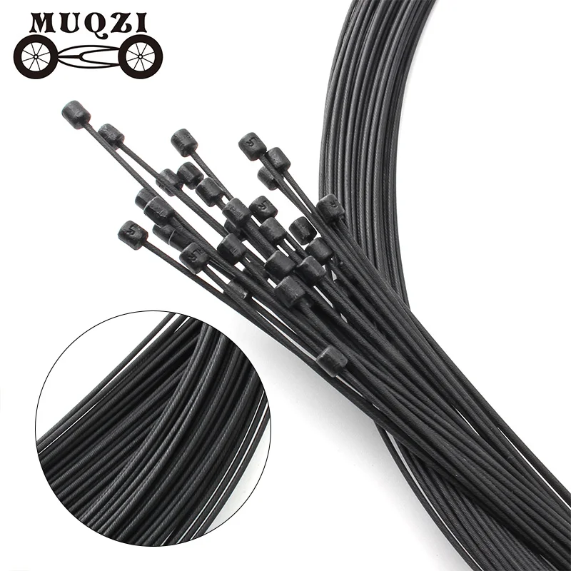 

MUQZI 2Pcs 1.6m /2.1m Bike Shifting Cable MTB Road Fixed Gear Bicycle Front Rear Shifter Inner Wire Cycling Accessories