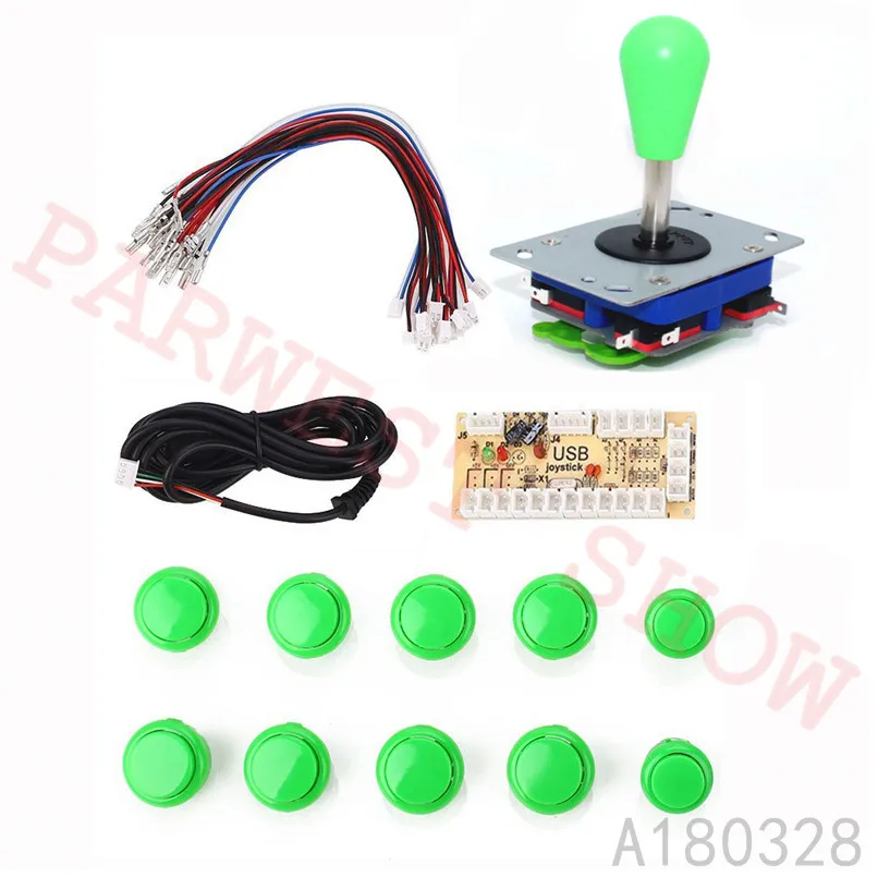 DIY аркадный джойстик набор ручек наборы с Zippy джойстик кнопки нулевой задержки USB адаптер для джойстик для ПК кнопочный энкодер наборы