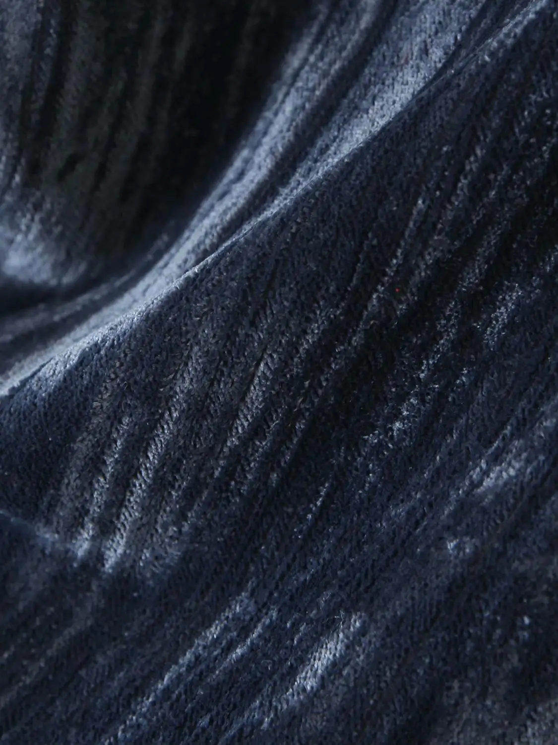 

PUWD Vintage Women Dark Blue Straight Velvet Pants Spring Autumn Fashion Ladies High waist Trousers Female Casual Draped Pants