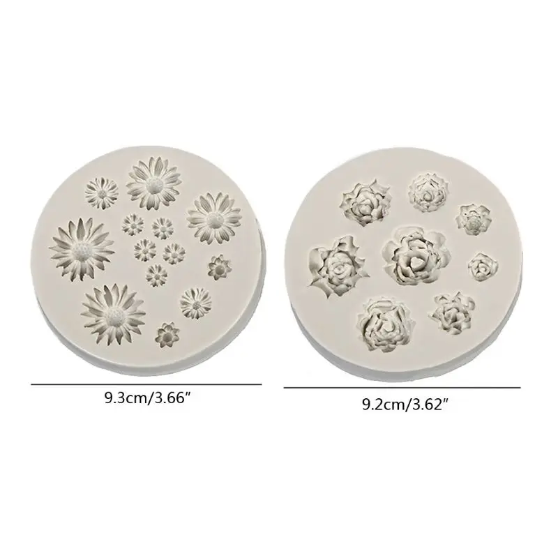 

Handmade Floral Resin Mold Rose Flower Daisy Flower Pendant Silicone Mold Resin Casting Mold Jewelry Making Art Crafts
