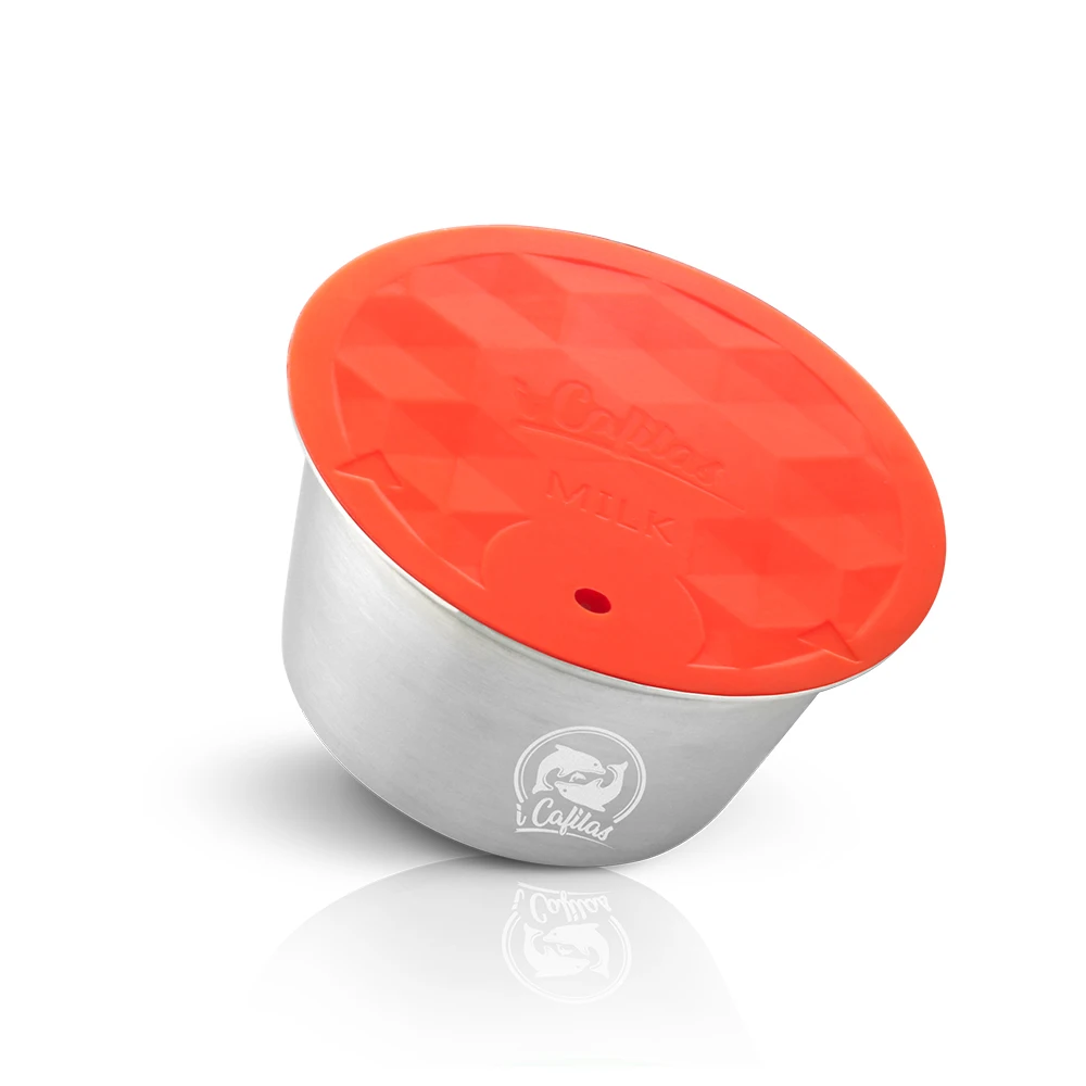 ICafilas dolcegusto нержавеющая сталь многоразовые Многоразовые молоко и кофе капсулы Pod 41 мм Dolci Gusto трамбовки подарок на день рождения