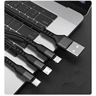 3 в 1 кабель USB Type C для Samsung S20 Xiaomi Mi 9, кабель для iPhone 12X11 Pro Max Huawei, зарядное устройство, кабель Micro USB
