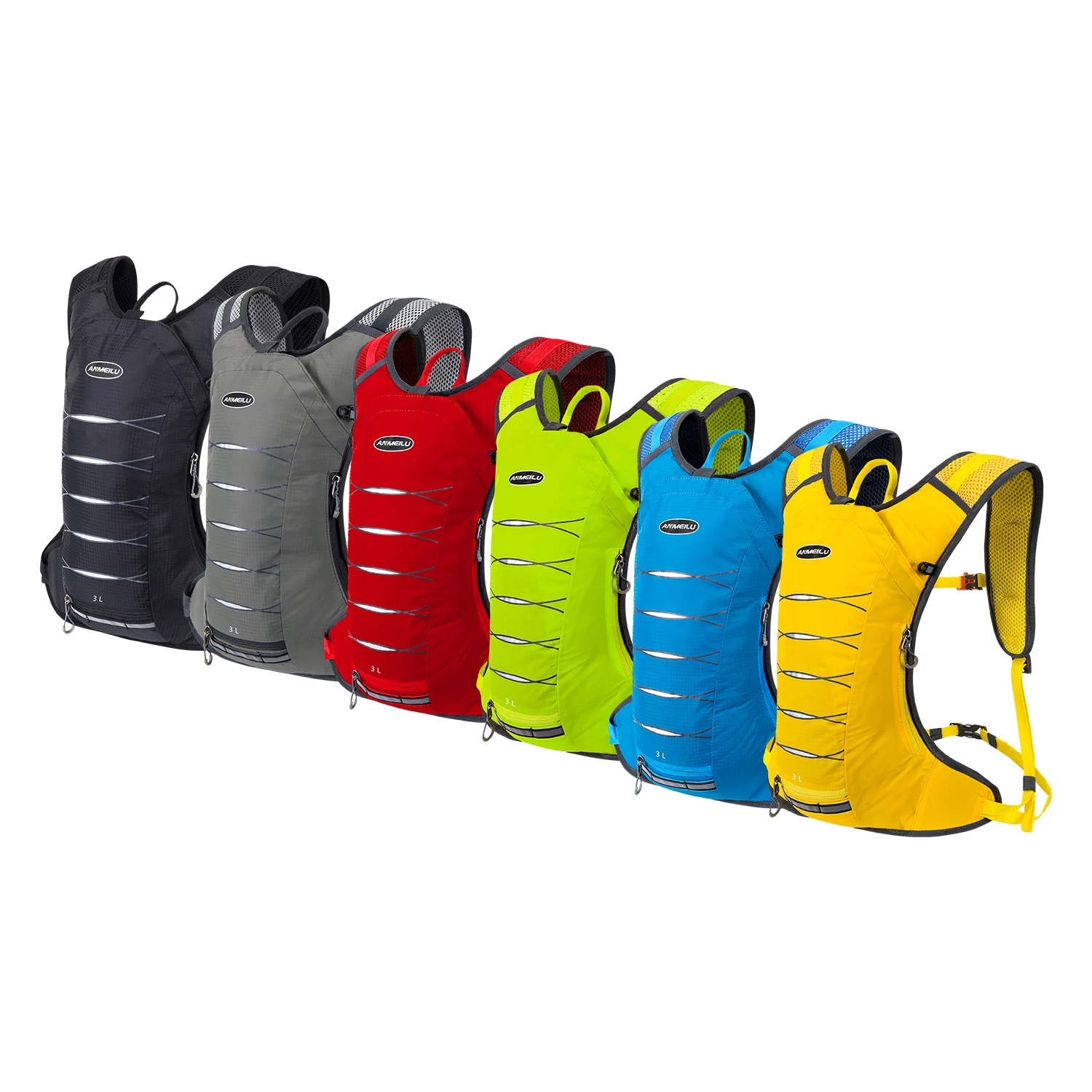 

Lightweight Bike Hydration Pack Vest Backpack Water Bladder Bag for Cycling Hiking Climbing Running Marathon 3L