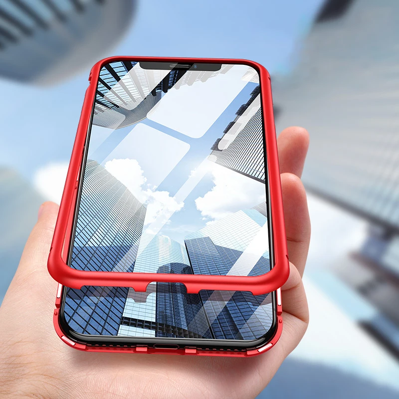 Магнитный металлический чехол для Xiaomi Redmi Note 7 8 Pro K20 Pro для Xiaomi 9T 9 Pro 5G 8 6X A2 CC9E A3 двустороннее закаленное стекло