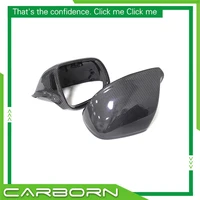 For Audi 09-16 Q5/14-15 Q7/14-17 SQ5 Replacement Style Rear View Side Carbon Fiber Rearview Mirror Cover With Turn Light Signal