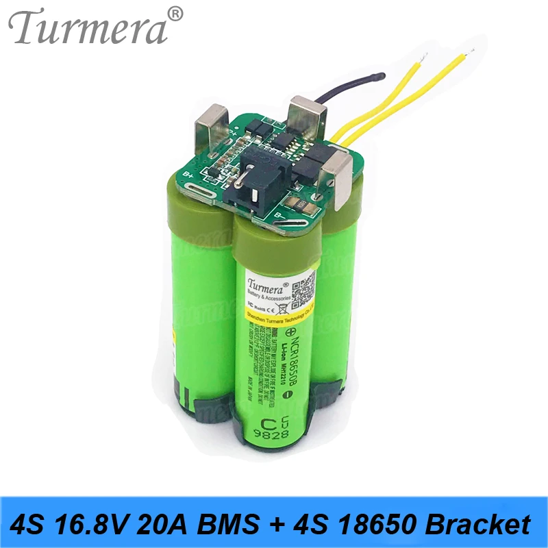 Аккумулятор для отвертки Turmera 4S 14 4 В 16 8 в 4S1P 2S2P держатель кронштейна и модель 20A BMS