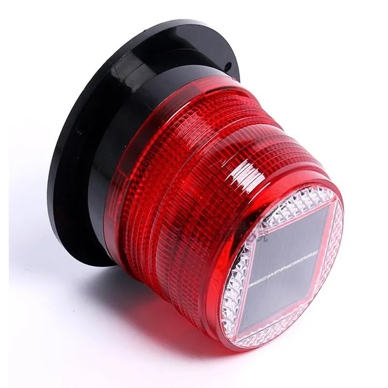 Оранжево красный Солнечная энергия светодиодный автомобильный предупреждающий