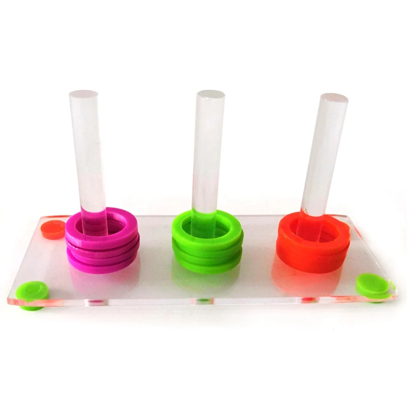 Развивающий цветной раздельный развивающий набор игрушек с птичьим кольцом и