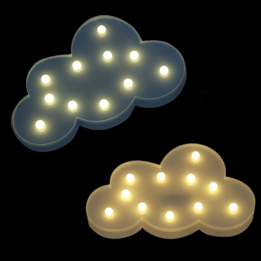 3D облака BRELONG теплое белое украшение светильник для детской комнаты Рождество