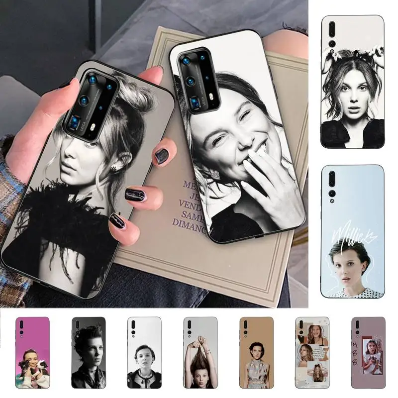 

YNDFCNB millie bobby brown Phone Case for Huawei P30 40 20 10 8 9 lite pro plus Psmart2019